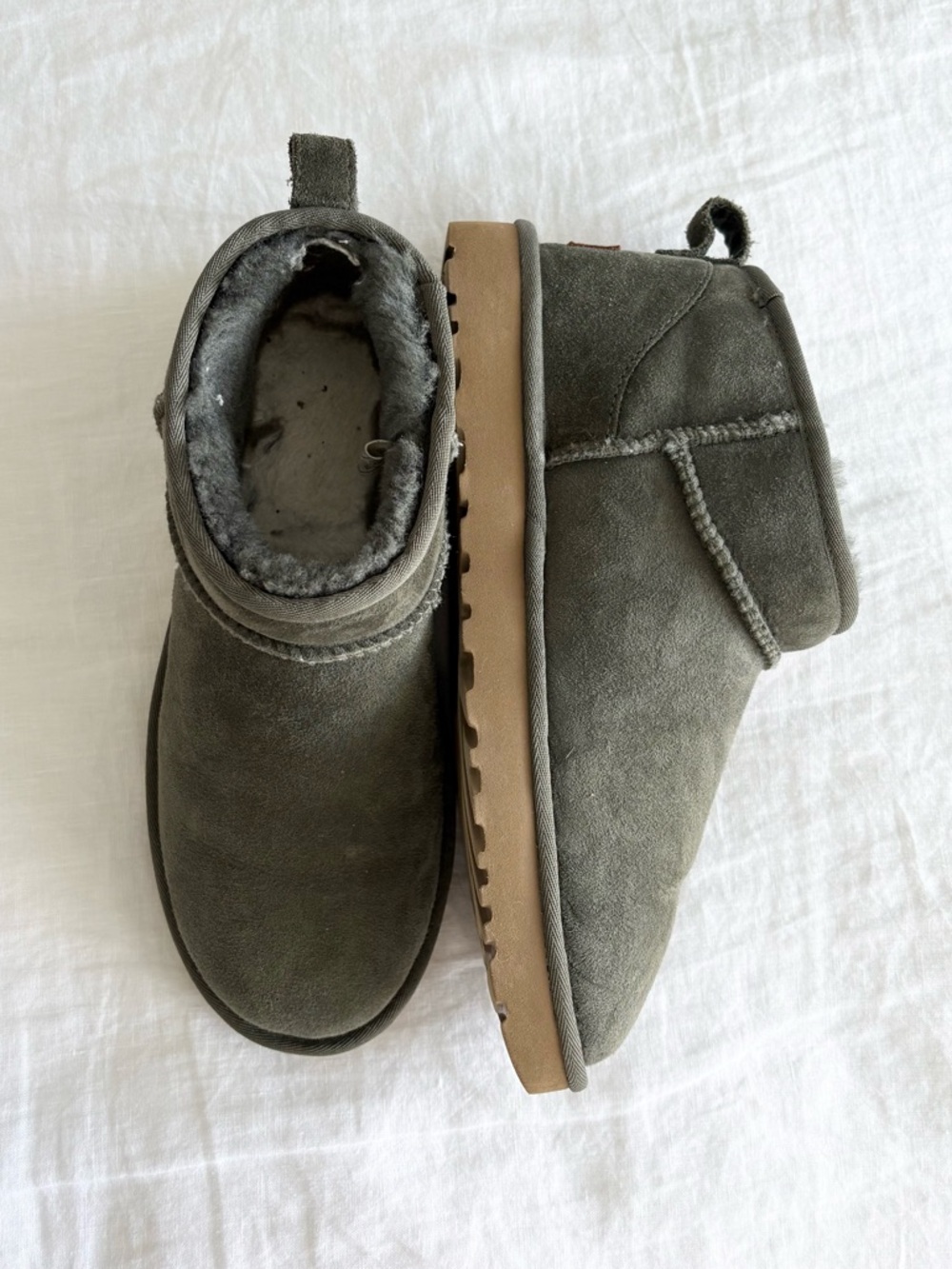 Olive Green Ultra Mini Uggs